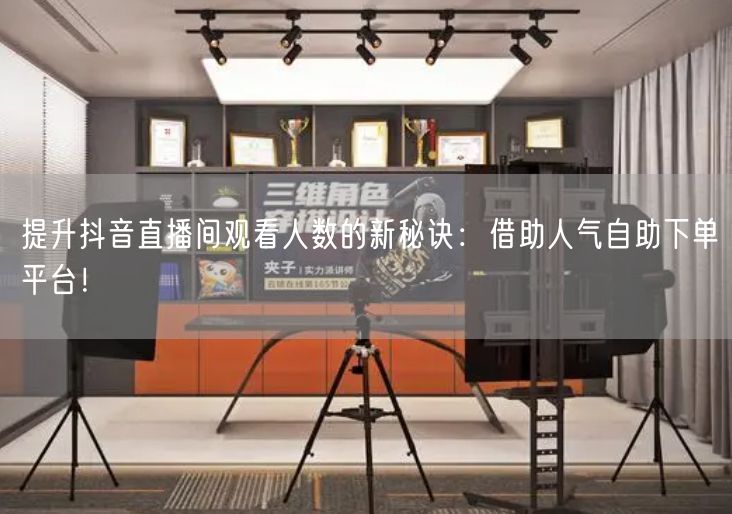 提升抖音直播间观看人数的新秘诀:借助人气自助下单平台!
